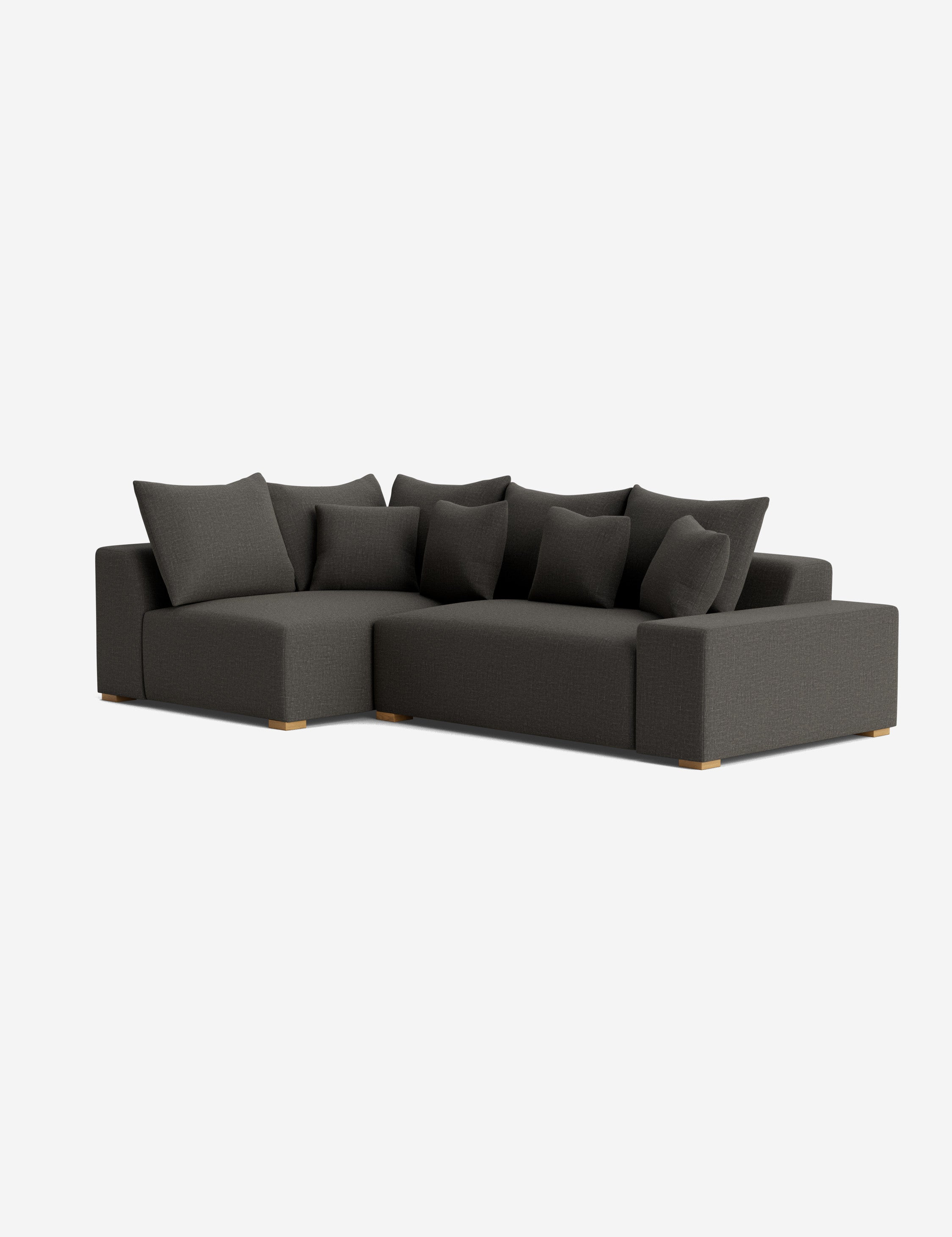 Stylish Clayton Sectional Sofa - Modern L-Shaped Couch for Living Room, Home Theater & Lounge Areas | Comfortable Fabric Upholstery & Spacious Seating