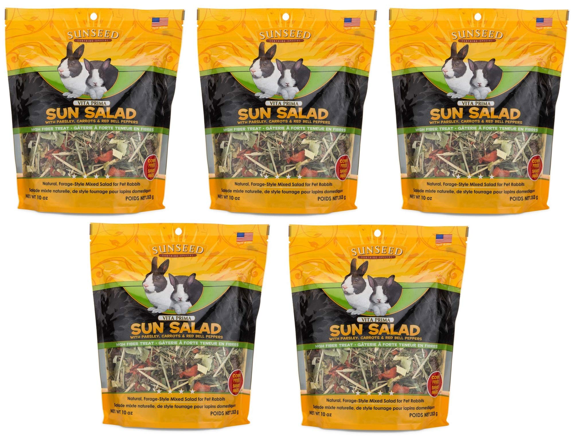 Premium Sun-Dried Salad Mix for Rabbits - Natural & Nutritious Treat - Perfect for Daily Feeding, Snacks & Bonding with Your Pet Bunny