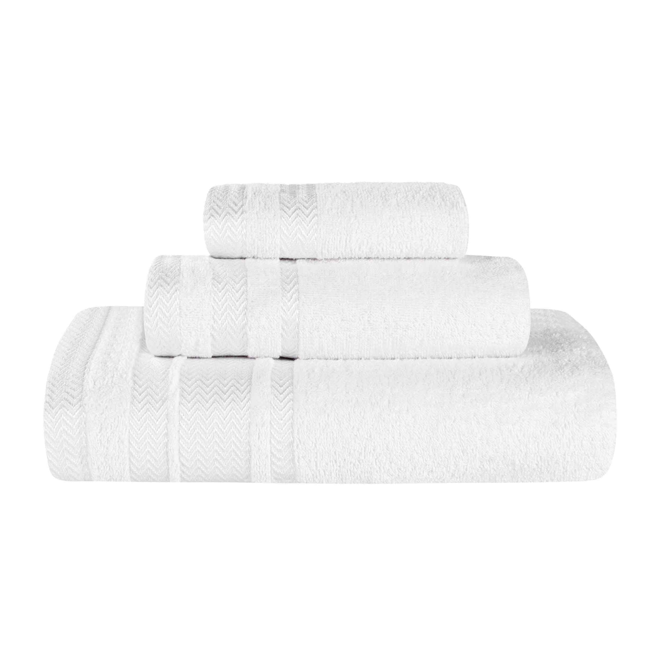 Premium Hays Cotton Medium Weight 3-Piece Bath Towel Set - Soft & Absorbent for Spa, Gym, and Home Use
