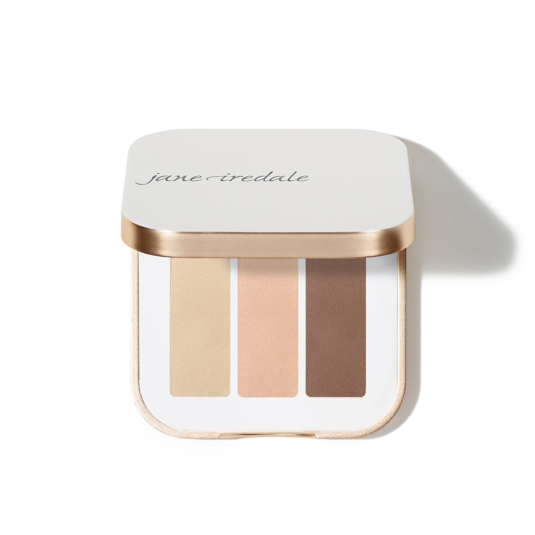 Jane Iredale PurePressed Triple Eyeshadow - Vegan, Mineral-Based Pressed Powder for Natural Eye Makeup | Perfect for Daytime, Evening & Special Occasions
