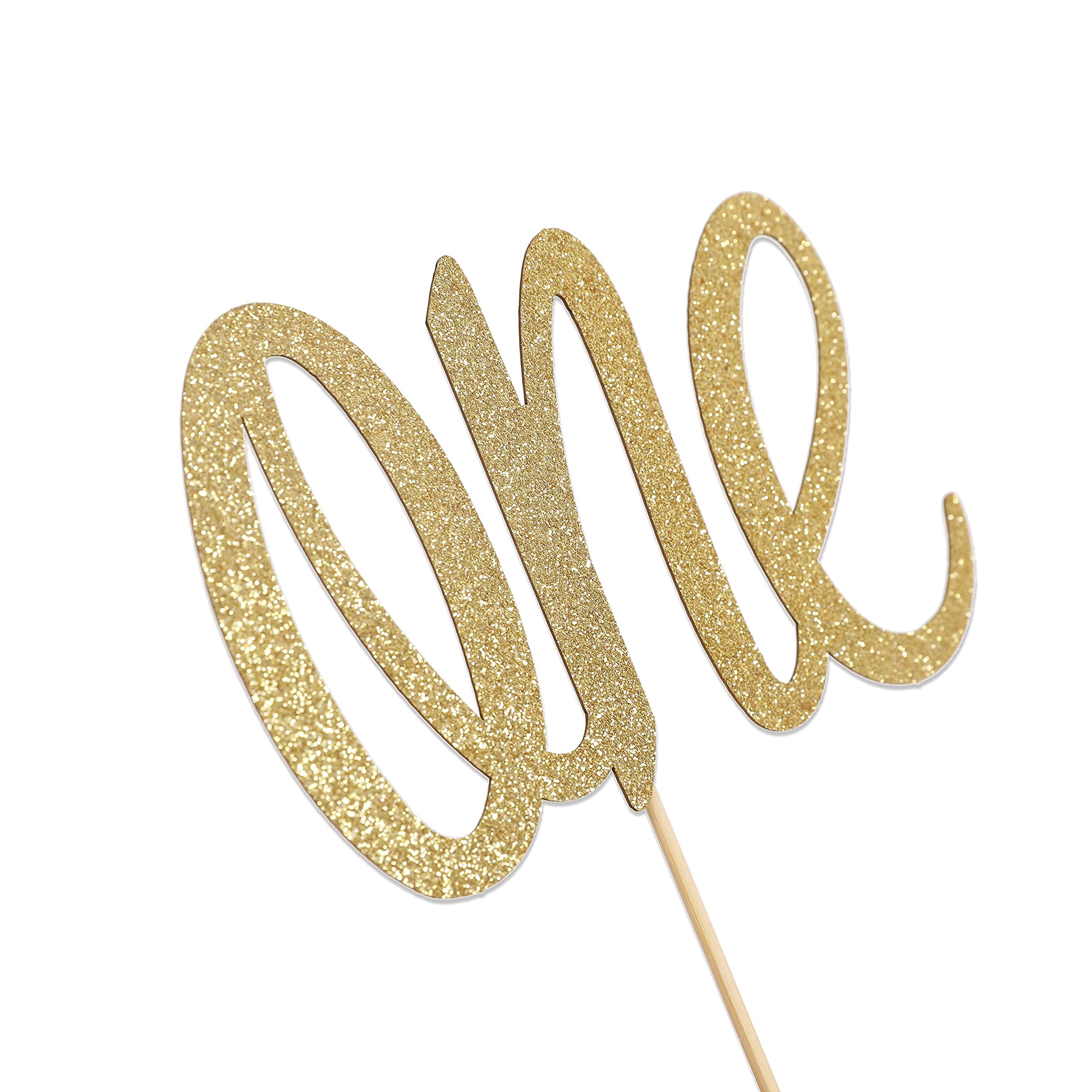 Gold Glitter 'ONE' Cake Topper for 1st Birthday - Photo Prop & Smash Cake Decoration | Perfect for Baby's First Birthday Party, Cake Smash Photo Shoot, and Celebration Decor