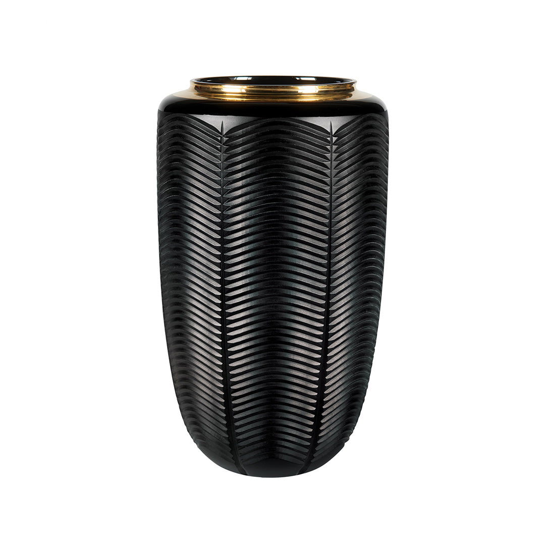 Jet Black Large Vase - Modern Ceramic Floor Vase for Home Decor, Wedding Centerpieces & Living Room Display - Perfect for Flowers, Plants & Interior Design Accents