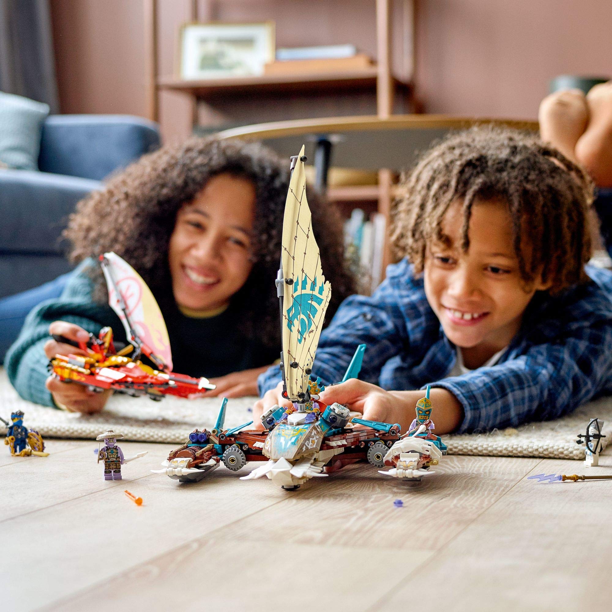LEGO NINJAGO Catamaran Sea Battle 71748 Building Kit - 780-Piece Ninja Playset with Catamaran Boat, Kai, Jay & Zane Minifigures | Creative Construction Toy for Kids Ages 8+ | Perfect Birthday Gift & Role Play Adventure for NINJAGO Fans