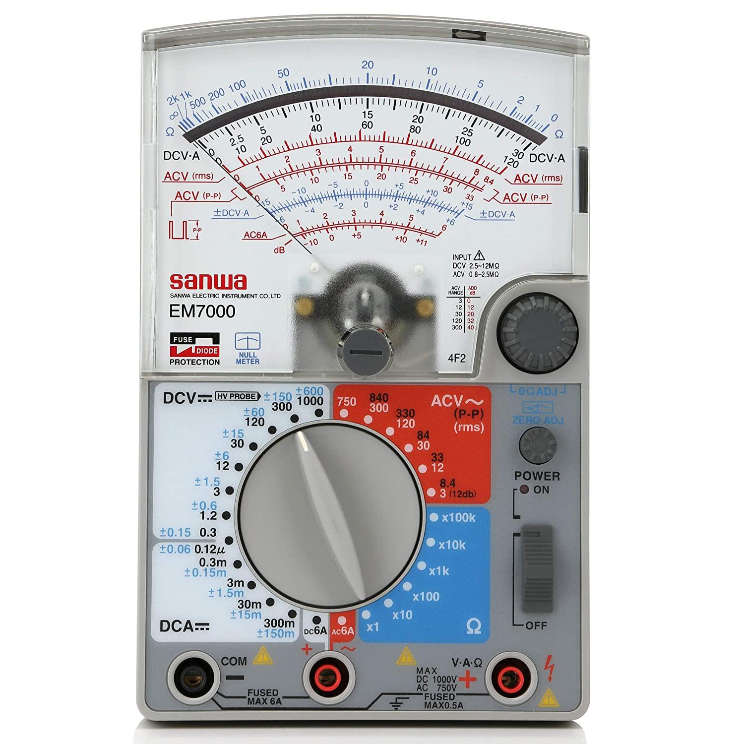 EM7000 Analog Multimeter - High Sensitivity FET Multimeter for Low Capacitance Measurement | Perfect for Electronics Testing, Circuit Repair & DIY Projects