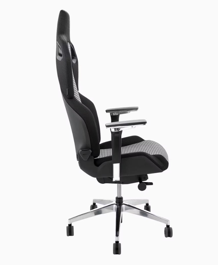 RECARO x Porsche Limited Edition Pepita Gaming & Office Chair - Ergonomic Racing Seat for PC, Work, and Home Use