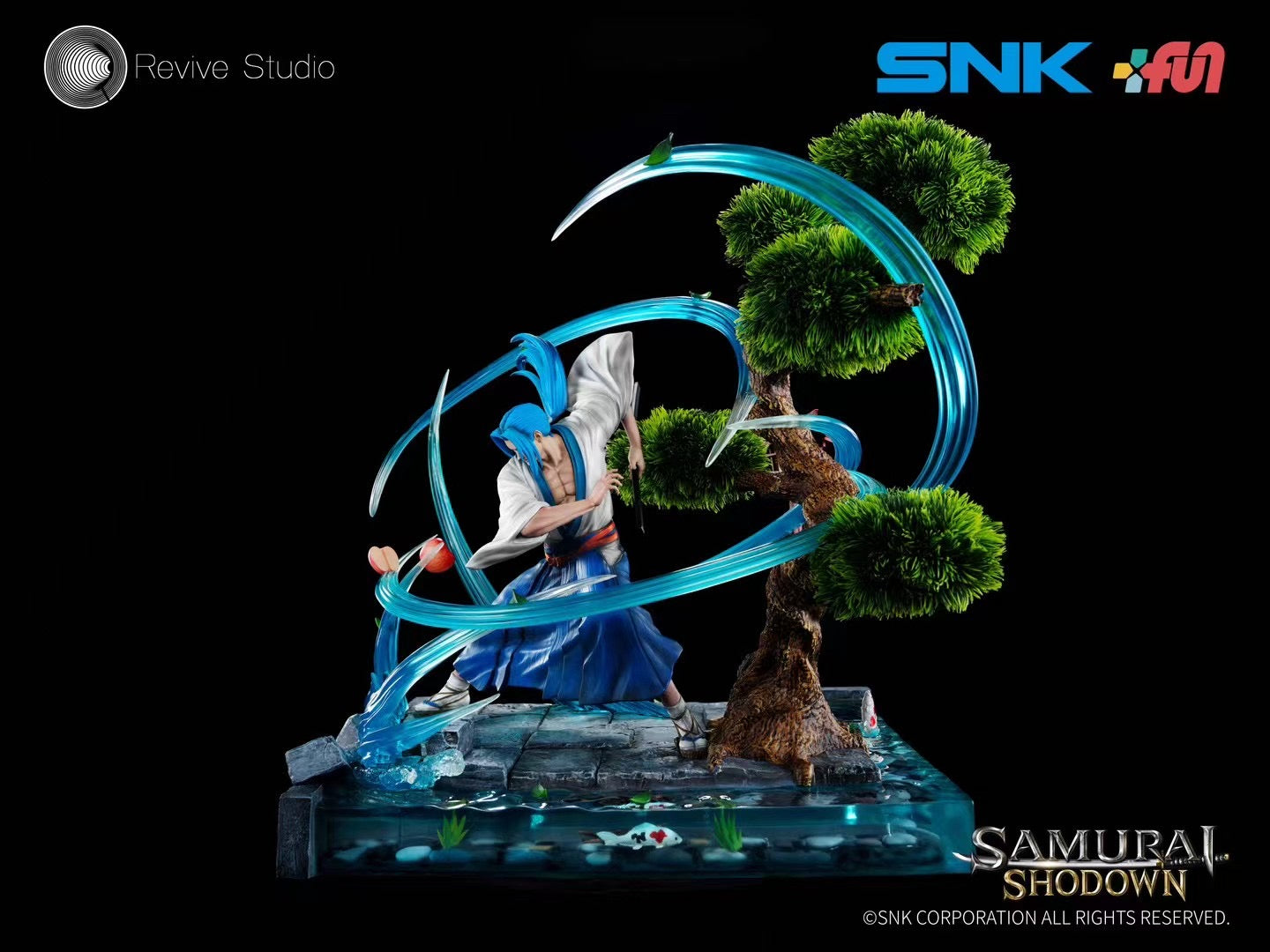Revive Studio Licensed Samurai Shodown Ukyo Tachibana Action Figure - Official SNK Collectible for Anime Fans & Fighting Game Enthusiasts | Perfect for Display, Cosplay, and Gaming Room Decor