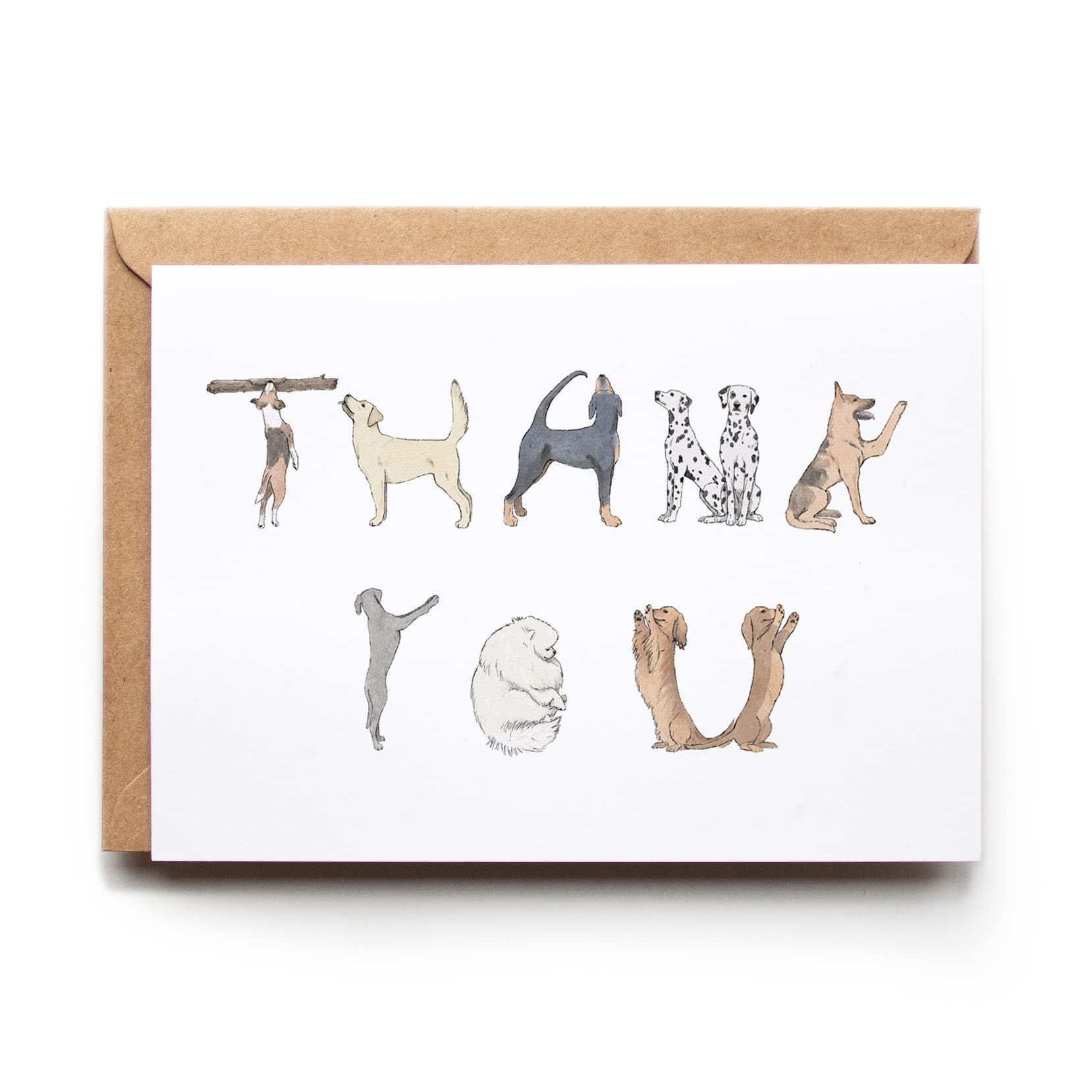 Premium Handmade Thank You Card with Cute Dog Design - Perfect for Pet Lovers, Appreciation Gifts & Special Occasions