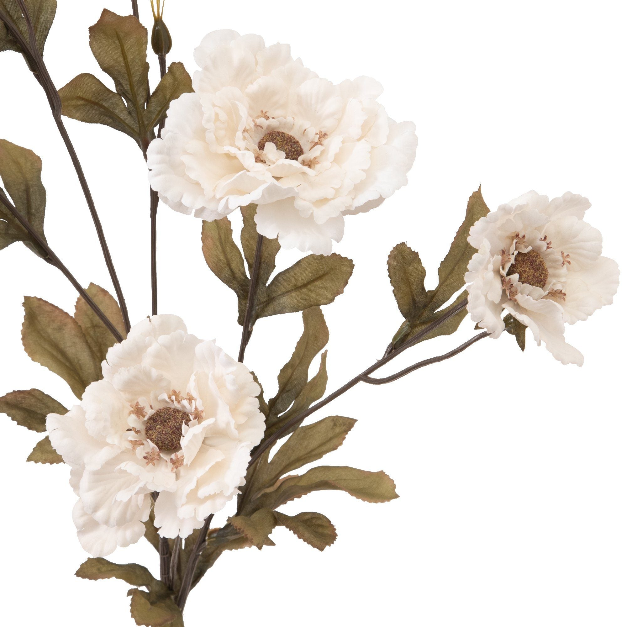 Artificial Flower Lotus Peony Ivory White - Elegant Home Decor for Weddings, Parties & Floral Arrangements