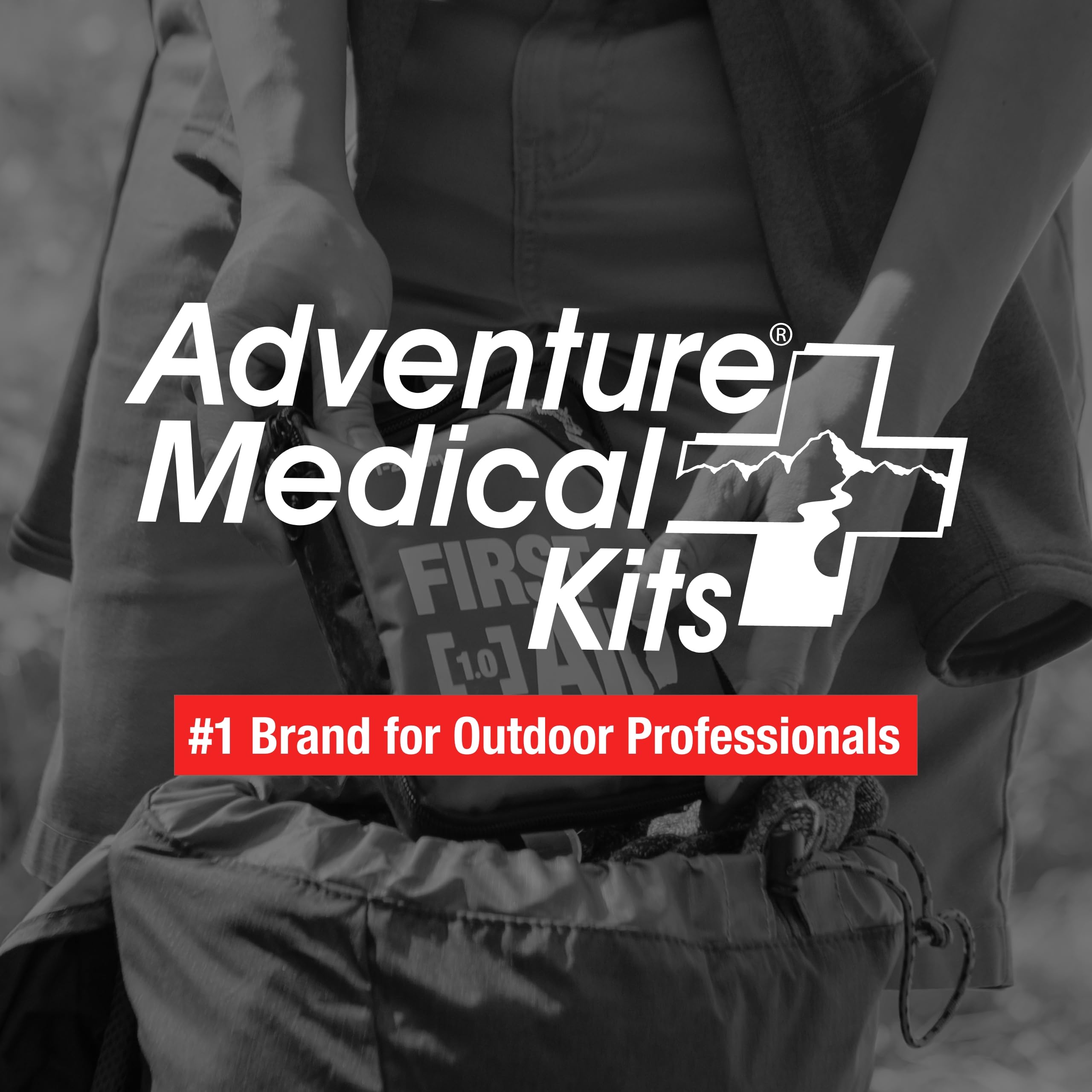 Adventure Medical Kits 1.0 - Compact First Aid Kit for Hiking, Camping & Outdoor Emergencies | Essential Safety Gear for Travel & Backpacking