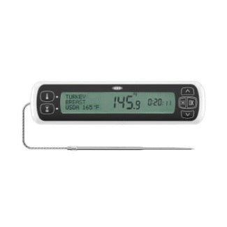 Chef's Precision Digital Leave-In Meat Thermometer for Grilling, Roasting & Baking - Instant Read Kitchen Food Thermometer for BBQ, Oven & Smoker