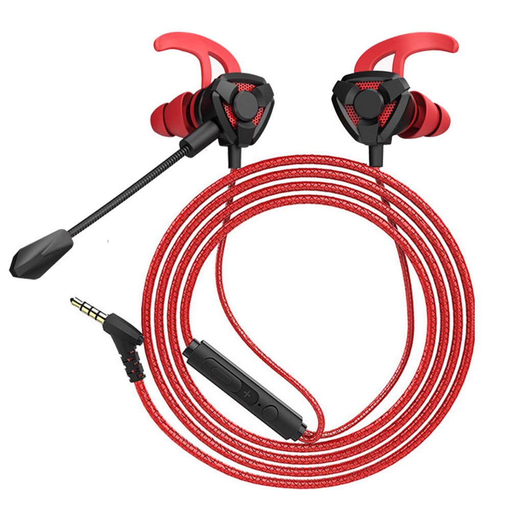Best Gaming Headset with Dual Mic - Noise Cancelling In-Ear Headphones for PS4, Xbox One, PC, Laptop & Mac (Green) - Perfect for Competitive Gaming & Online Chat