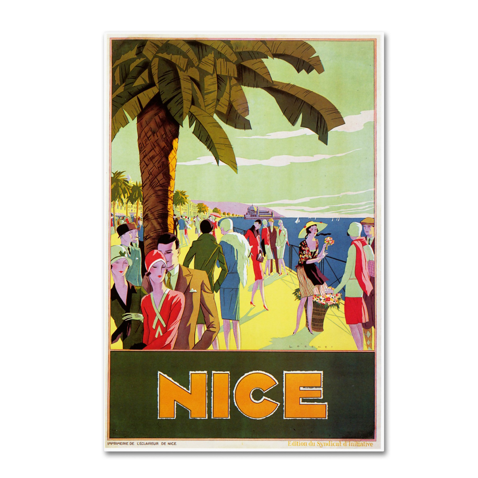 Vintage Apple Collection France Nice Poster 30x47 Inch - Perfect for Home Decor, Office Wall Art & Gift Ideas