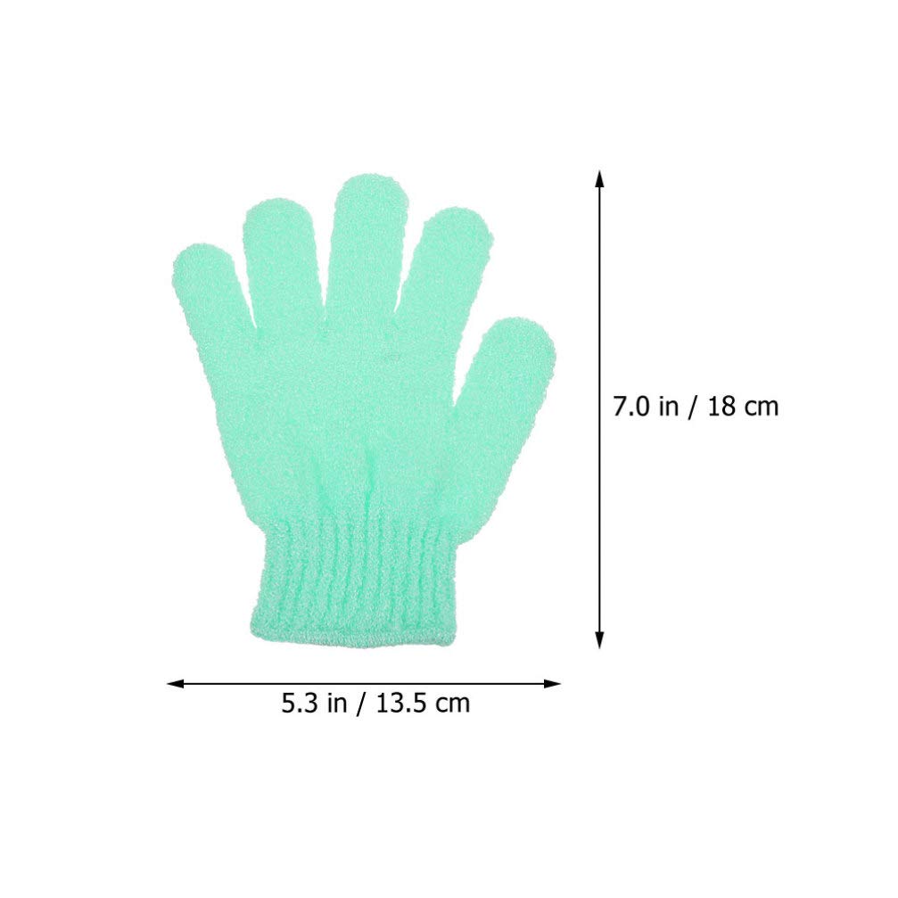 FRCOLOR Exfoliating Bath Gloves for Men - 6 Pairs Dual-Sided Shower Scrub Mitts, Spa Body Scrubber for Deep Cleansing & Skin Renewal - Perfect for Exfoliation, Massage, Dead Skin Removal & Home Spa Treatments