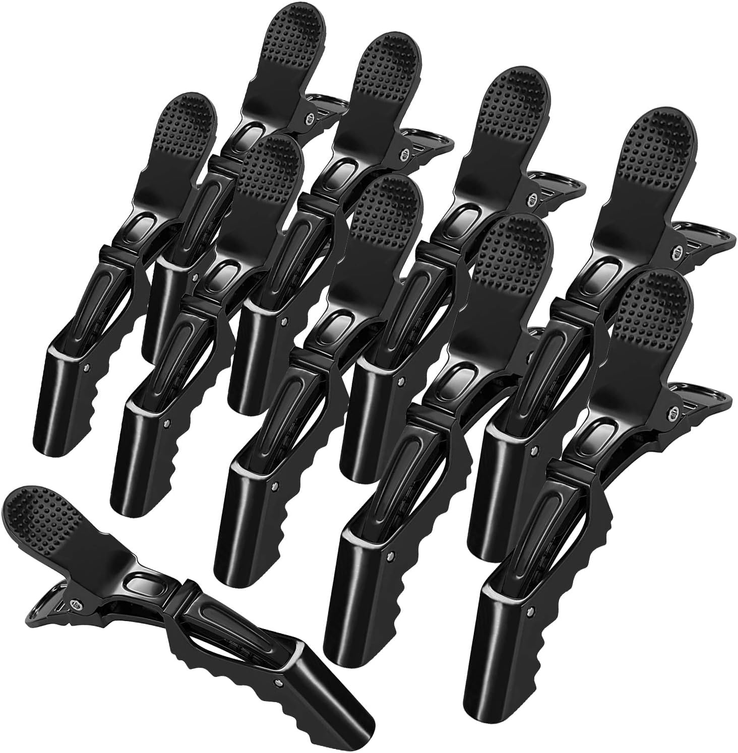 6Pcs Professional Anti-Slip Crocodile Hair Clips - Hairdressing Sectioning Claw Pins for Salon Styling, DIY Hair Accessories for Women, Men & Kids (Multicolor) - Perfect for Braiding, Updos & Hair Styling at Home or Salon