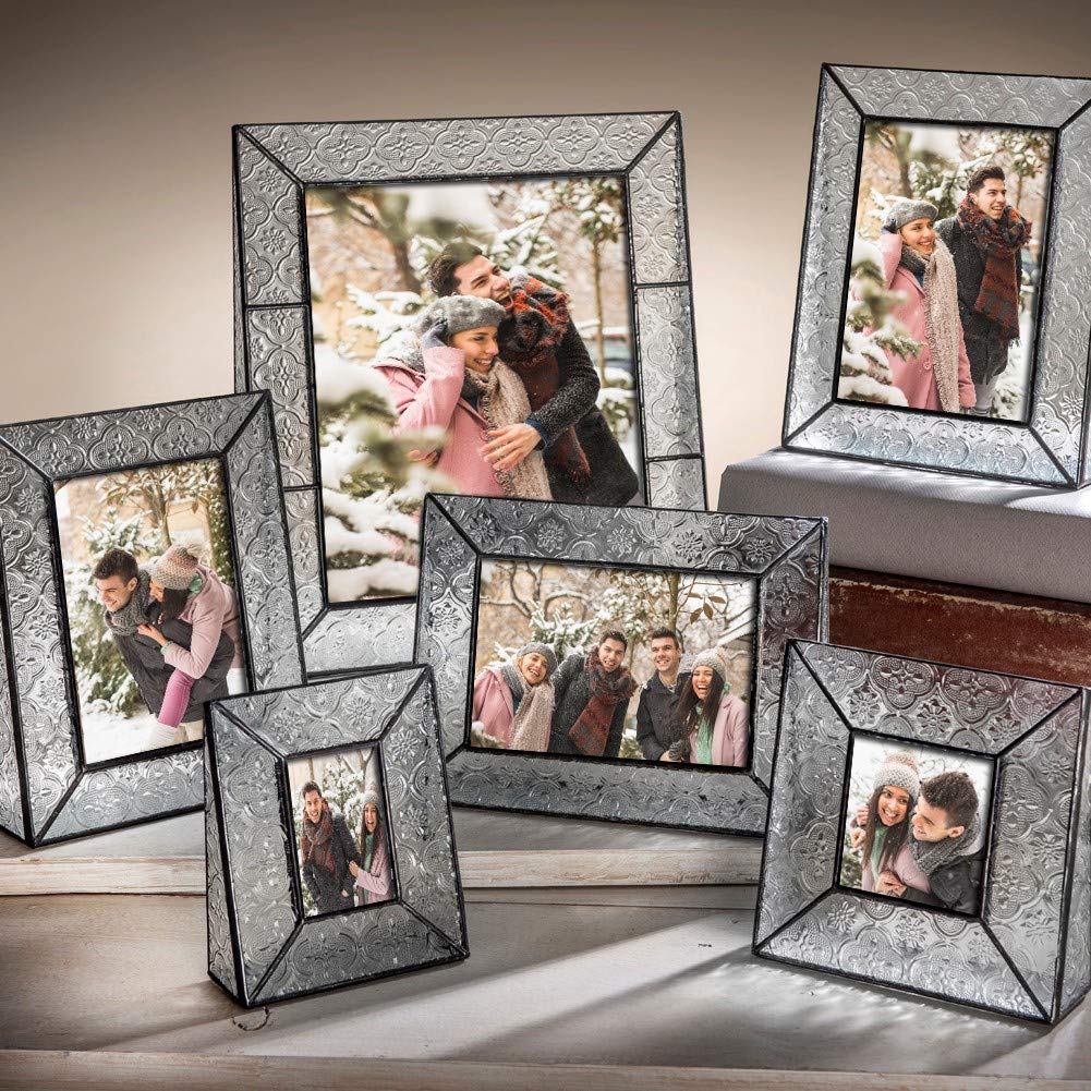 8x10 Clear Glass Picture Frame - Vertical Tabletop Display for Home & Gifts