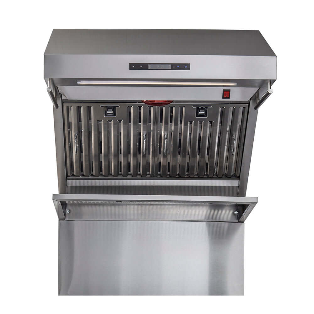 Forno Savona 30-Inch Stainless Steel Wall Mount Range Hood with Backsplash, Red Light Warmer & Shelf - Professional Kitchen Ventilation for Home Cooking (FRHWM5029 30HB) - Perfect for Modern Kitchens, Restaurants & Open-Concept Living Spaces