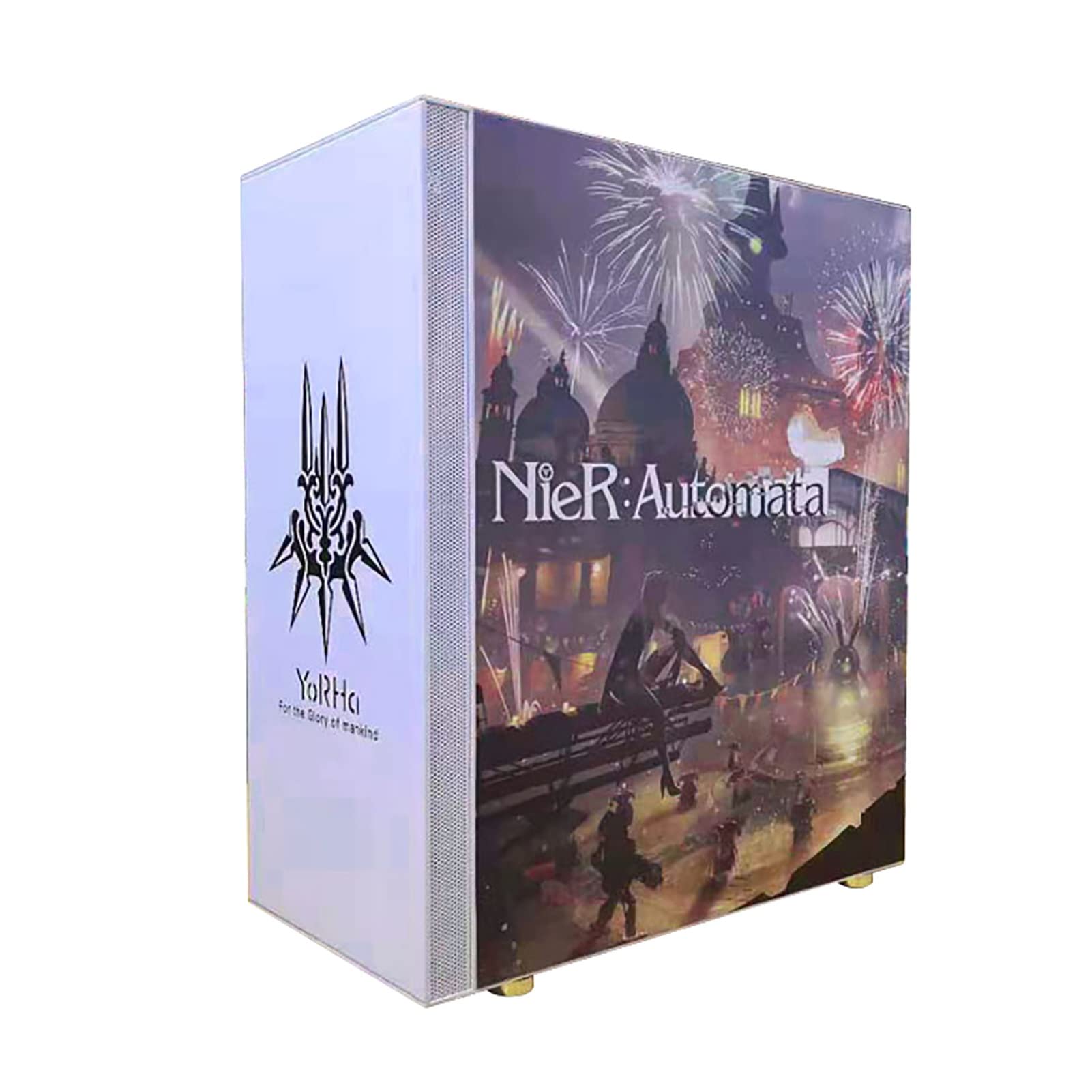 Premium Mid-Tower Gaming PC Case - ATX/Micro-ATX/Mini-ITX Compatible with Tempered Glass Side Panel & Front USB 3.0 Ports - Ideal for Custom RGB Gaming Rigs & High-Performance Builds - Perfect for Esports, Streaming & VR Gaming Setups