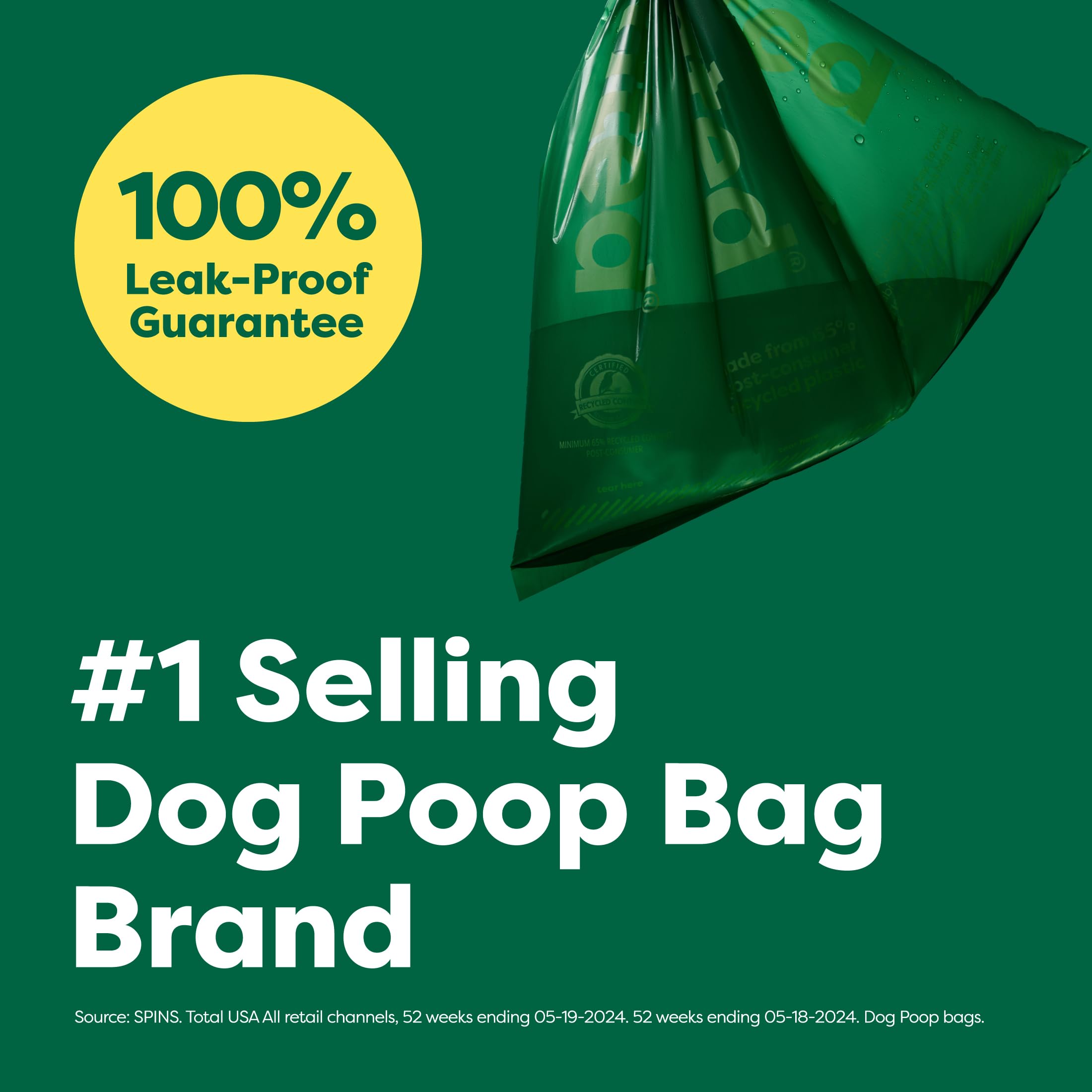 Earth Rated Extra Thick Leakproof Dog Poop Bags - Lavender Scented Waste Bags (315 Count) | Durable Pet Cleanup Solution for Walks, Parks & Backyard Use