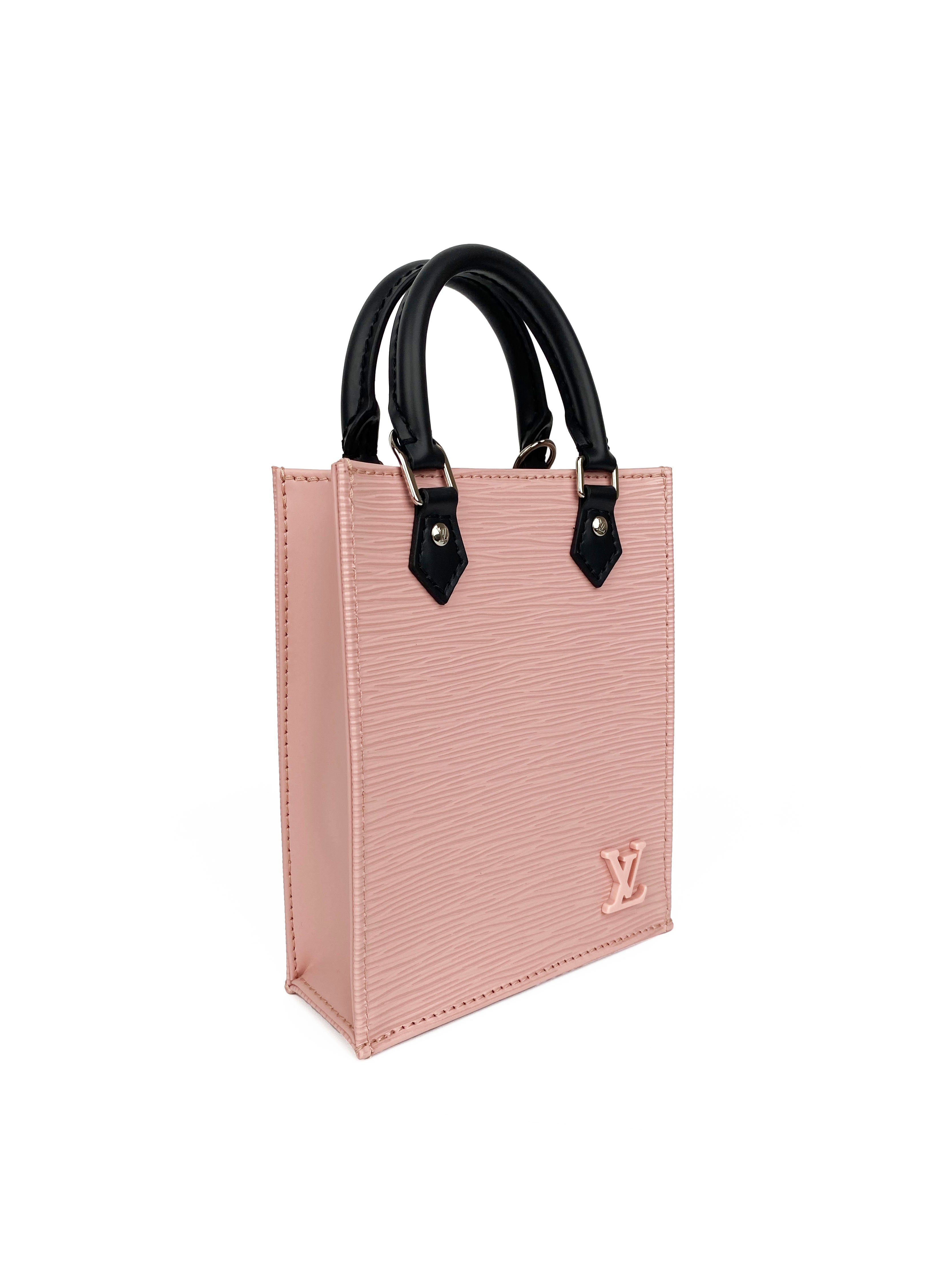 Authentic Louis Vuitton Pink Petit Sac Plat Crossbody Bag - Luxury Leather Shoulder Purse for Women | Perfect for Date Night, Shopping & Travel Accessories