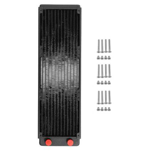 360mm Copper PC Water Cooling Radiator - 12 Tubes High Performance CPU Cooler for Gaming Desktop Computers | Perfect for Overclocking & Silent Cooling Systems