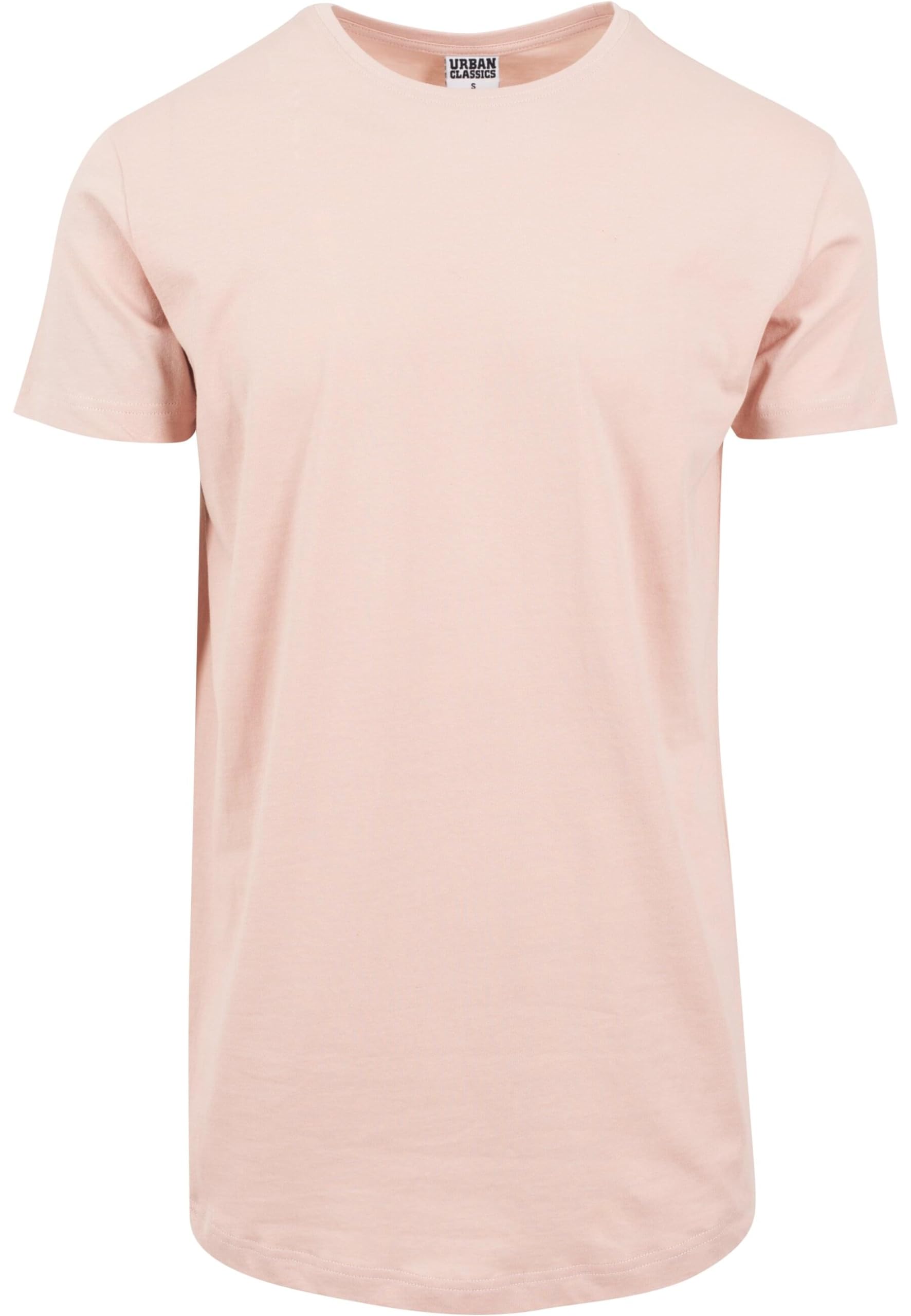 Stylish Shaped Long Tee in Light Rose - Size M | Trendy Women's Casual T-Shirt for Everyday Wear & Layering