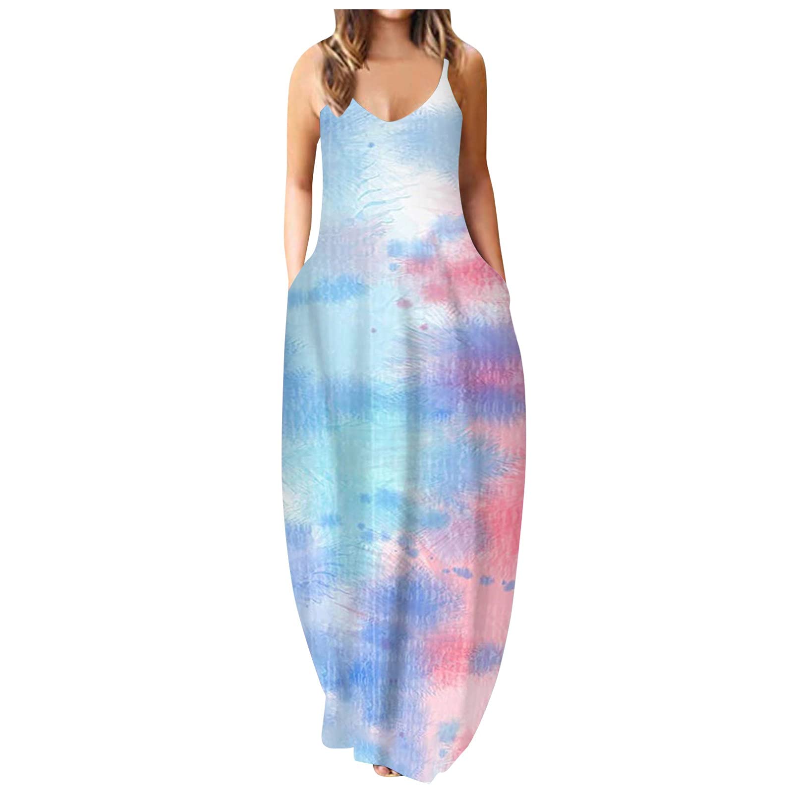 Women's Sleeveless Maxi Dress Plus Size - Sexy Long Summer Casual Dress for Women | Perfect for Beach Vacations, Date Nights & Special Occasions