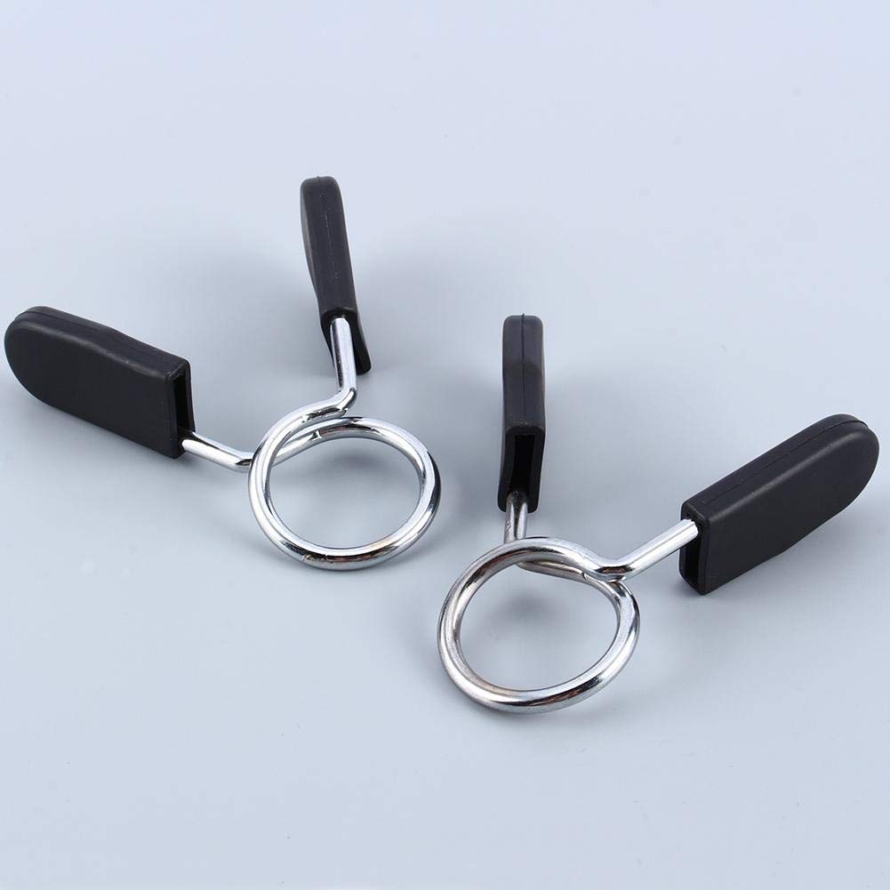 Barbell Spring Collar Clip - 2Pcs Standard 25mm Weight Clamp for Gym, Yoga & Home Workout - Secure Weight Plates for Strength Training & Fitness Equipment