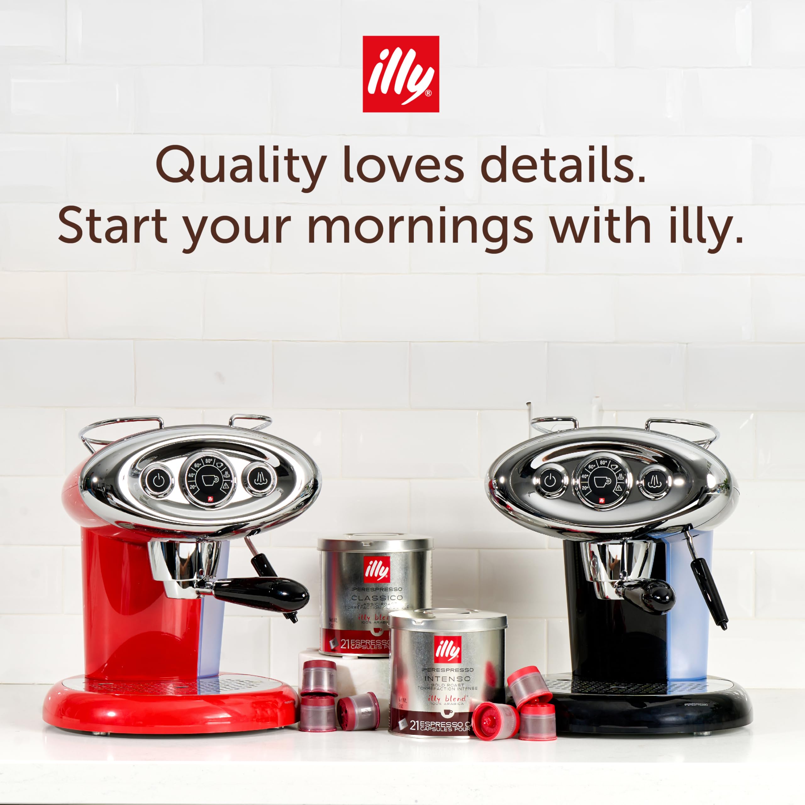 Illy X7.1 Single-Serve Espresso Machine with Milk Frother - Barista Quality for iperEspresso Capsules - Compact Black Coffee Maker for Home & Office Use