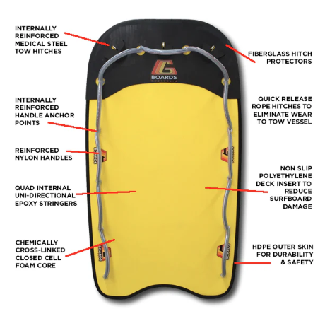 G Boards G Sled - Premium Snow Sled for Adults & Kids - High-Speed Winter Toboggan for Snowy Hills & Backyard Fun - Perfect for Snow Days, Sledding Parties & Outdoor Winter Adventures