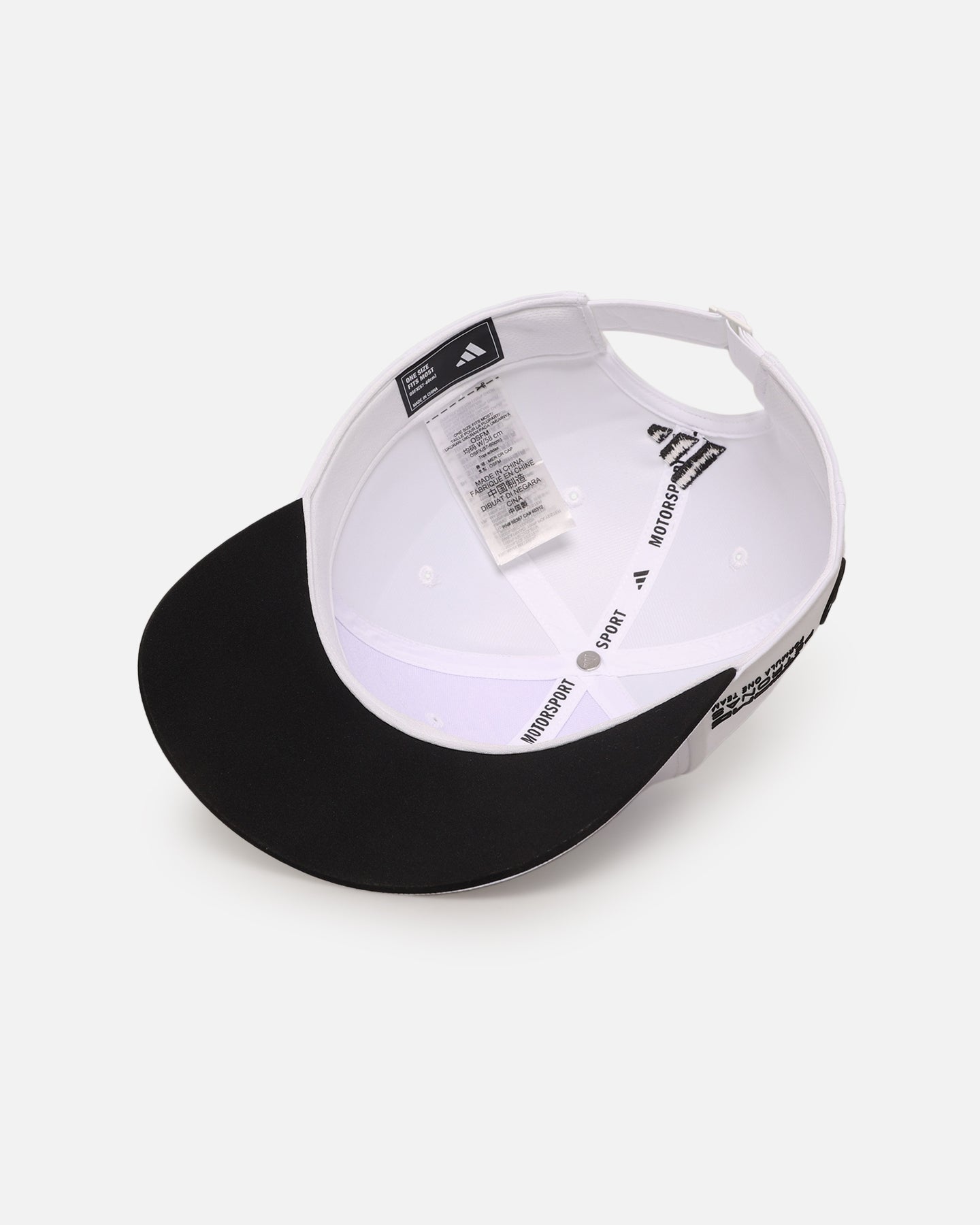Adidas x Mercedes AMG Petronas Formula One 2025 F1 Driver Snapback Cap - White Official Team Merchandise for Racing Fans & Sports Enthusiasts