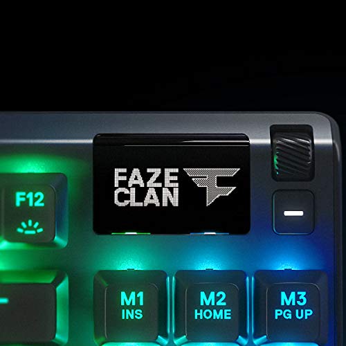 SteelSeries Apex 7 TKL Mechanical Gaming Keyboard with OLED Display & Brown Switches - US QWERTY Layout for PC, Mac, PS5, Xbox Gaming & Office Work