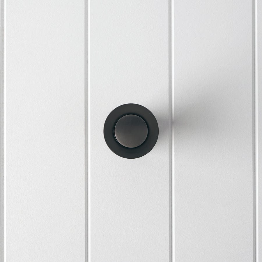 Pop Up Waste Drain Stopper in Gunmetal Finish - No Overflow Design for Bathroom Sink & Bathtub | Perfect for Modern Home & Hotel Renovation