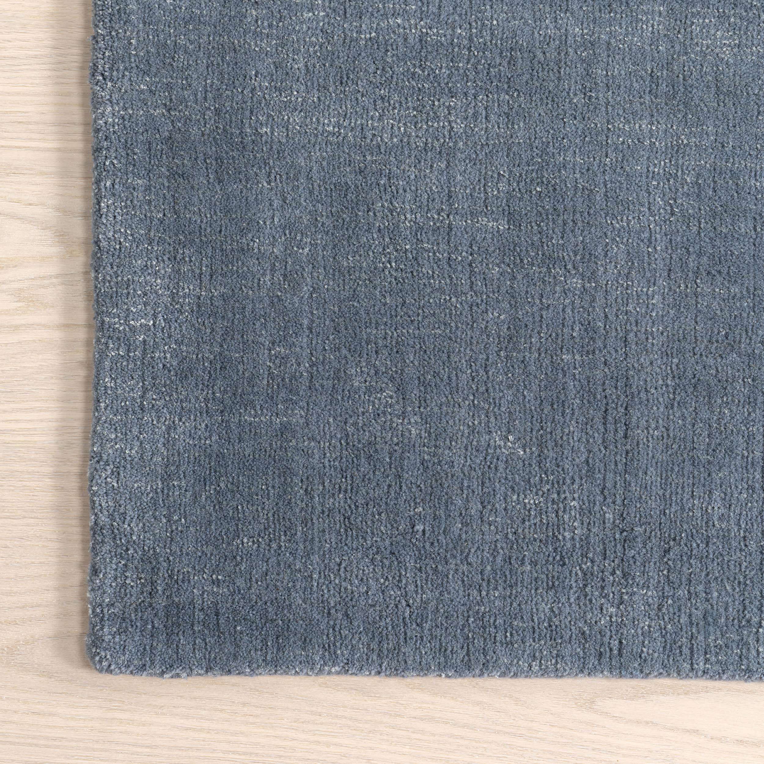 Arrel Speckled Wool Blend Rug - Soft & Durable Denim Style Area Rug for Living Room, Bedroom or Office Decor