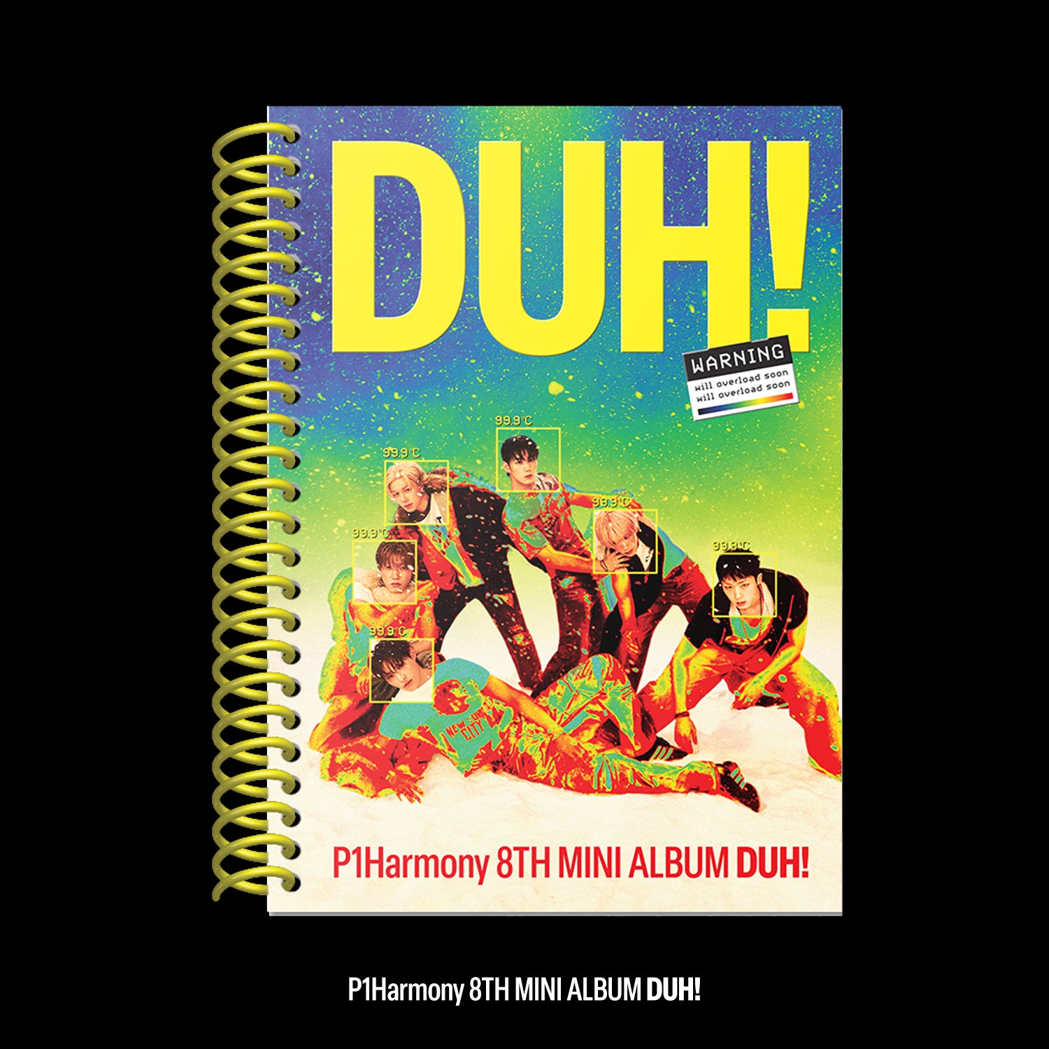 P1HARMONY 8th Mini Album 'DUH!' - Kpop Music CD with Photobook & Poster - Perfect for Kpop Fans, Collectors, and Gift Giving