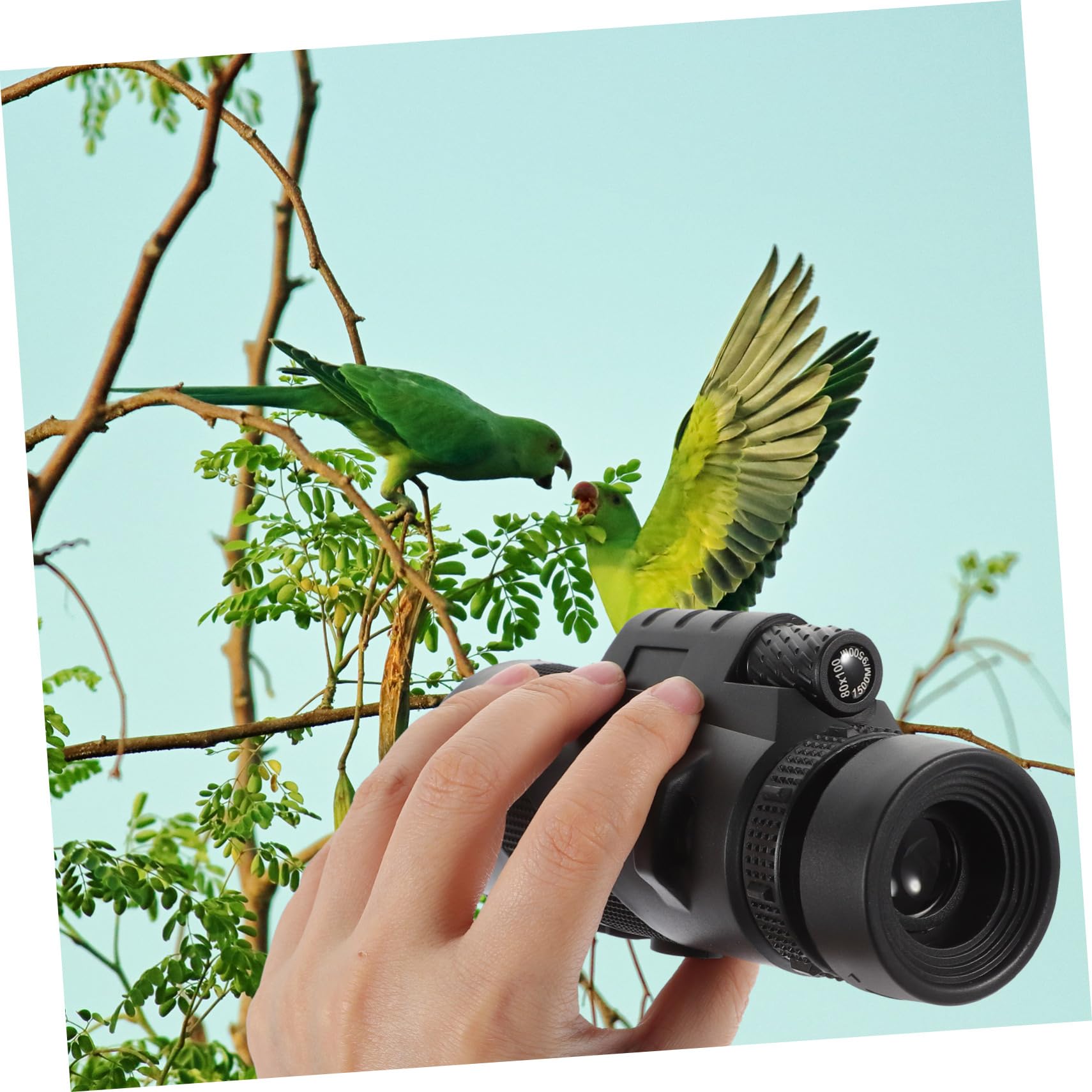 HEMOBLLO 2-Pack Night Vision Monocular Telescope - HD 10x42 Zoom for Bird Watching, Hiking & Camping | Compact Handheld Binoculars with PVC Soft Grip | Perfect for Outdoor Adventures, Wildlife Observation & Travel Gear