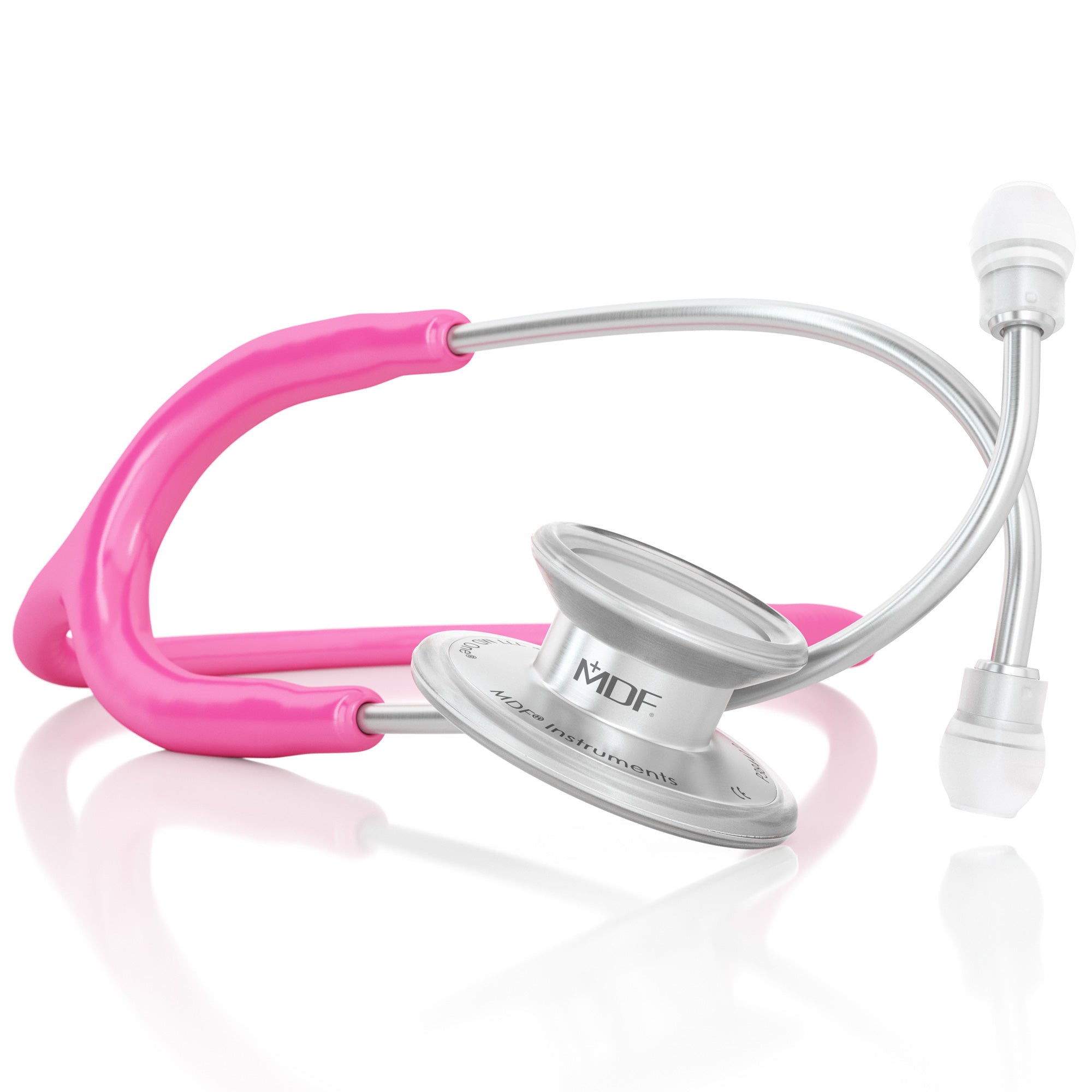 MD One® Adult Stethoscope - Bright Pink | High-Quality Medical Stethoscope for Doctors, Nurses & Students | Perfect for Clinical Use, Patient Exams & Healthcare Training