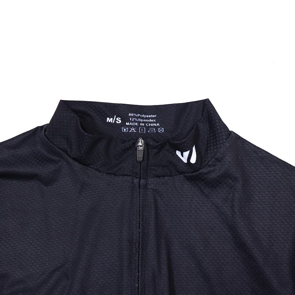 **Men's Long Sleeve Cycling Jersey - Full Zip Breathable Bike Shirt with Pockets - Road Bicycle Clothing for Training & Outdoor Riding**