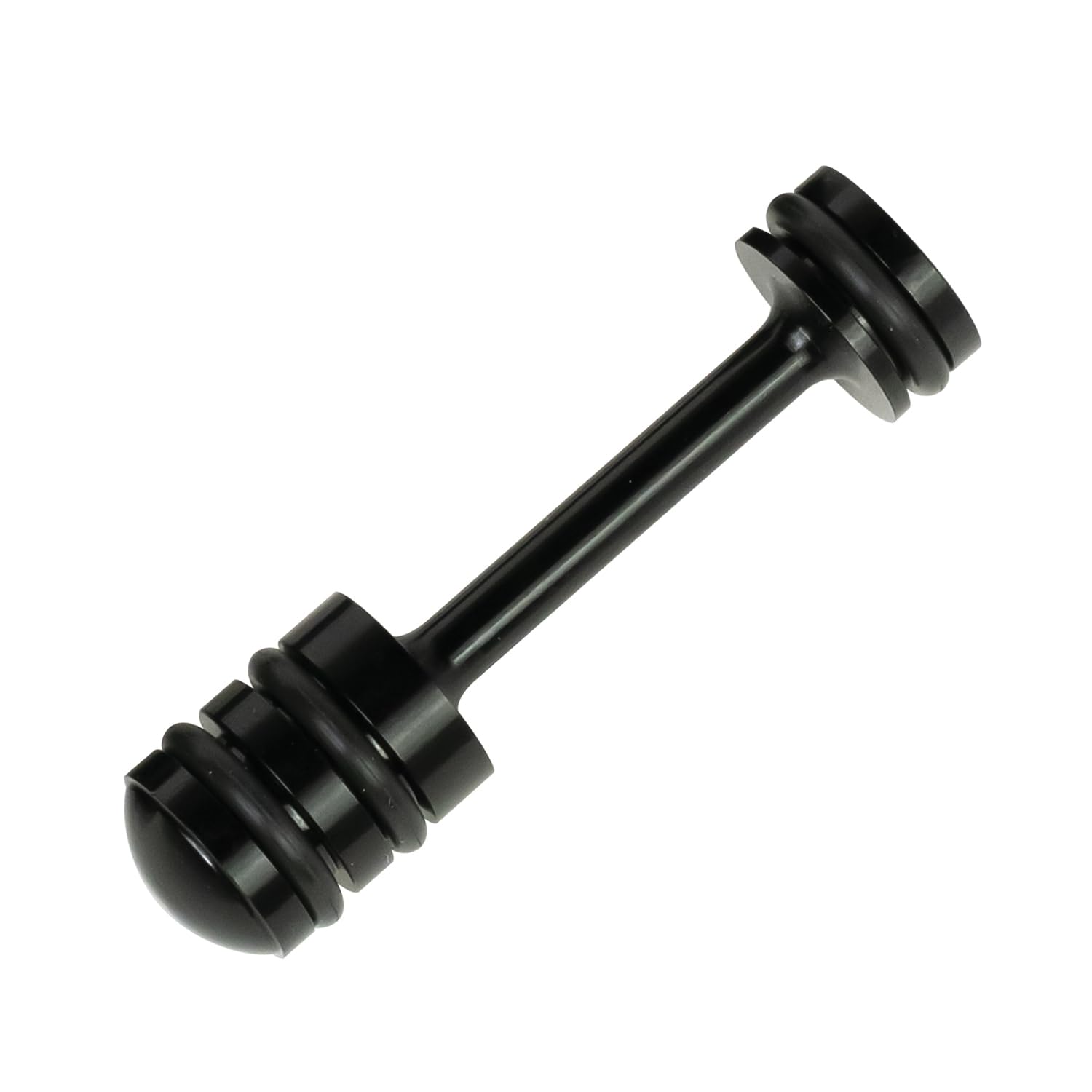 DERMALE Oil Galley Plug with O-Ring - Press-in Aluminum Oil Drain Plug - Black Anodized Engine Plug for Automotive, Motorcycle, ATV & Marine Applications