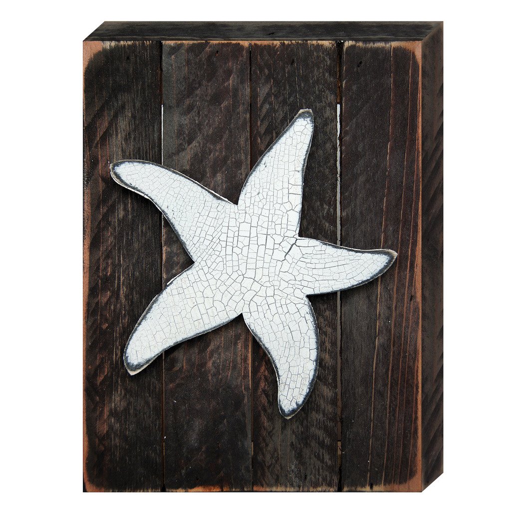 Nautical Starfish Wooden Wall Decor for Beach House