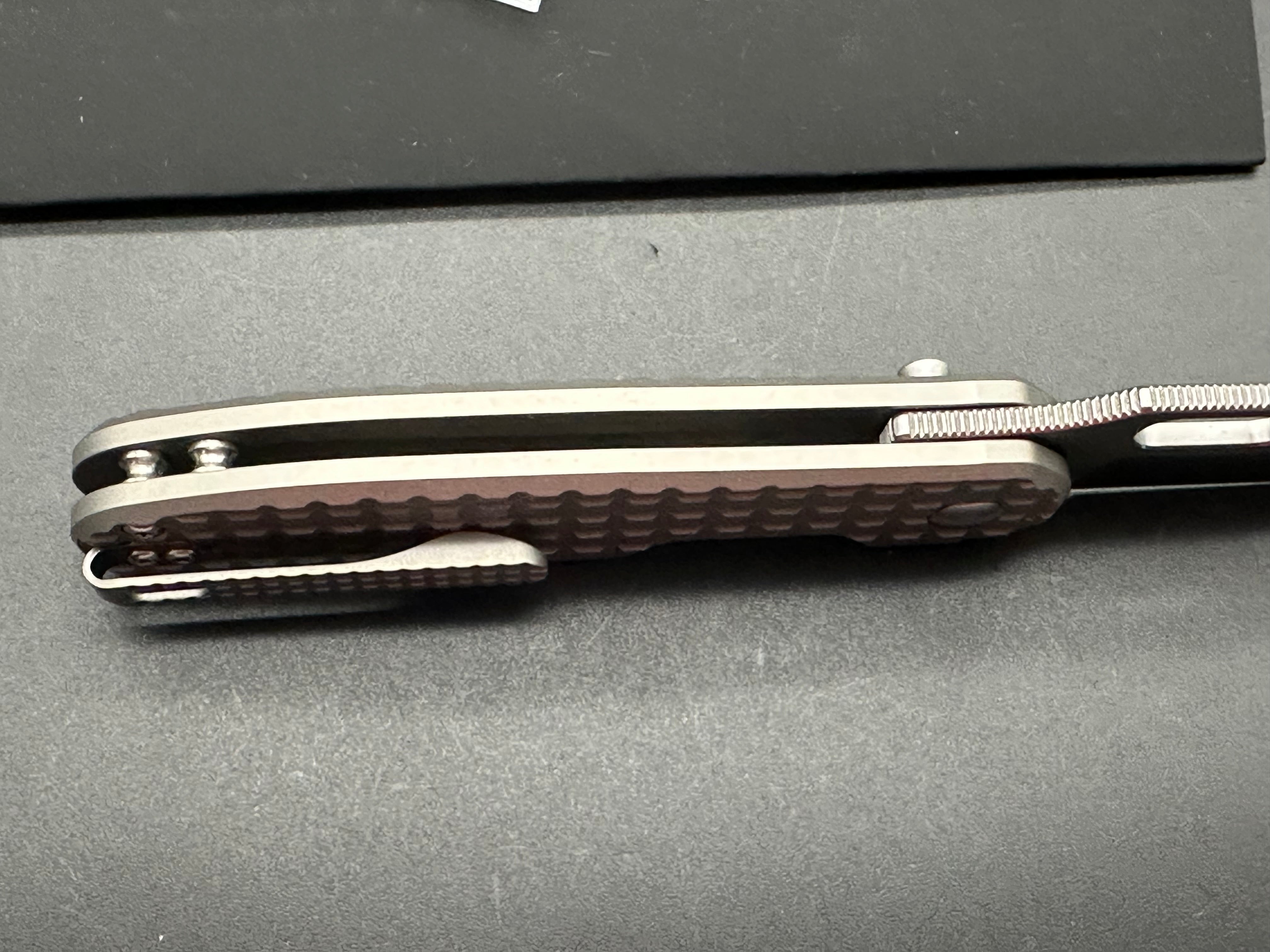 Kizer Cormorant Button Lock Folding Knife - Titanium Handle, 3.15