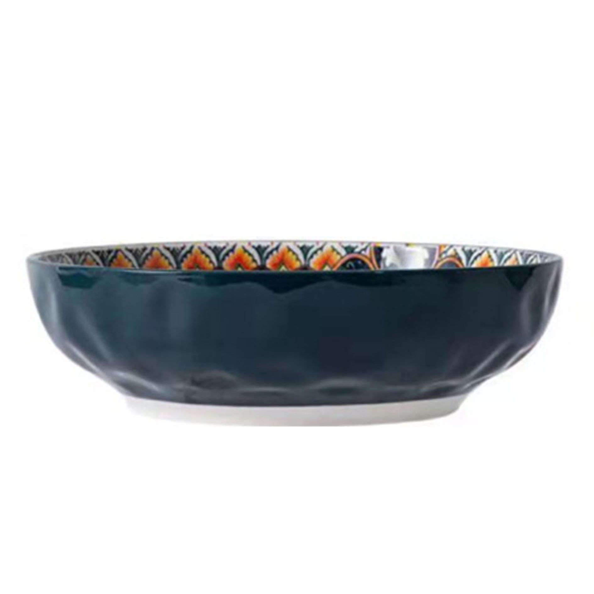 Haifle Floral Ceramic Baking Dish with Handle - 10 Inch Round Oven Safe Lasagna Pan, Microwave & Dishwasher Safe - Perfect for Baking, Roasting, and Serving Pasta, Casseroles, and Desserts