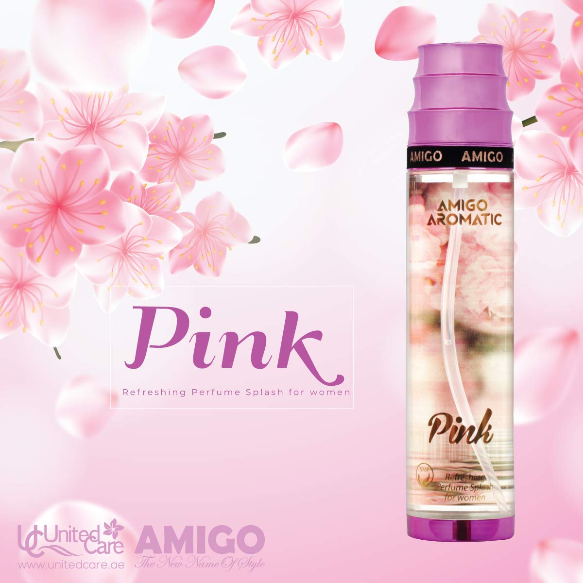 AMIGO Natural Moisturizing Body Mist & Perfume Splash Spray - Hydrating Fragrance for Women, Long Lasting Scent for Daily Use, Gym, Work & Special Occasions