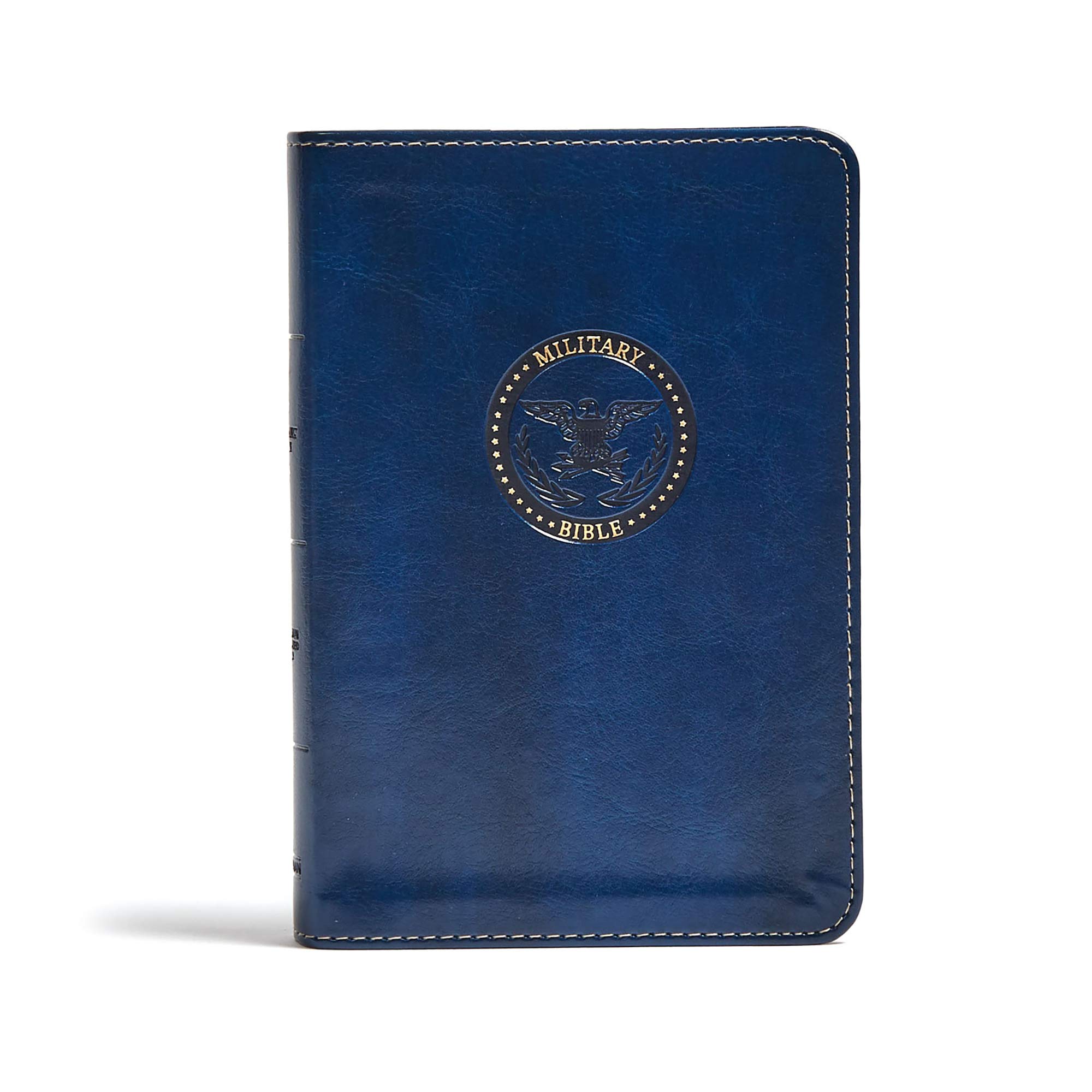CSB Military Bible - Royal Blue LeatherTouch, Red Letter Edition for Soldiers & Prayer