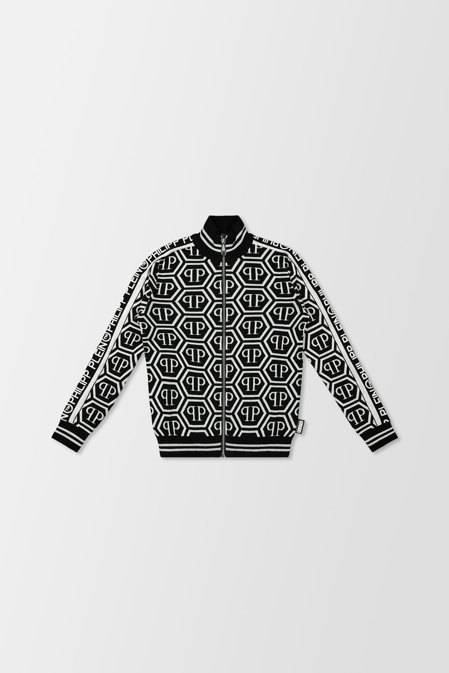 Philipp Plein PP Print Knit Sweater for Men - Stylish Casual Pullover with Logo Design - Perfect for Fall & Winter Outfits, Parties, and Streetwear Fashion