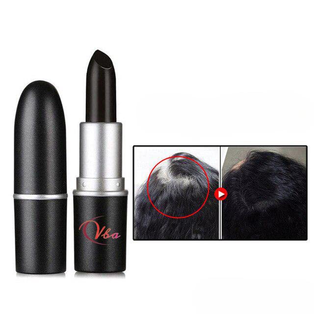 Hair Root Touch-Up Stick - Quick Cover for Thinning Hair & Hair Loss, Temporary Hair Dye Concealer Pen (Black) | Perfect for Daily Use, Travel & On-The-Go Hair Coverage