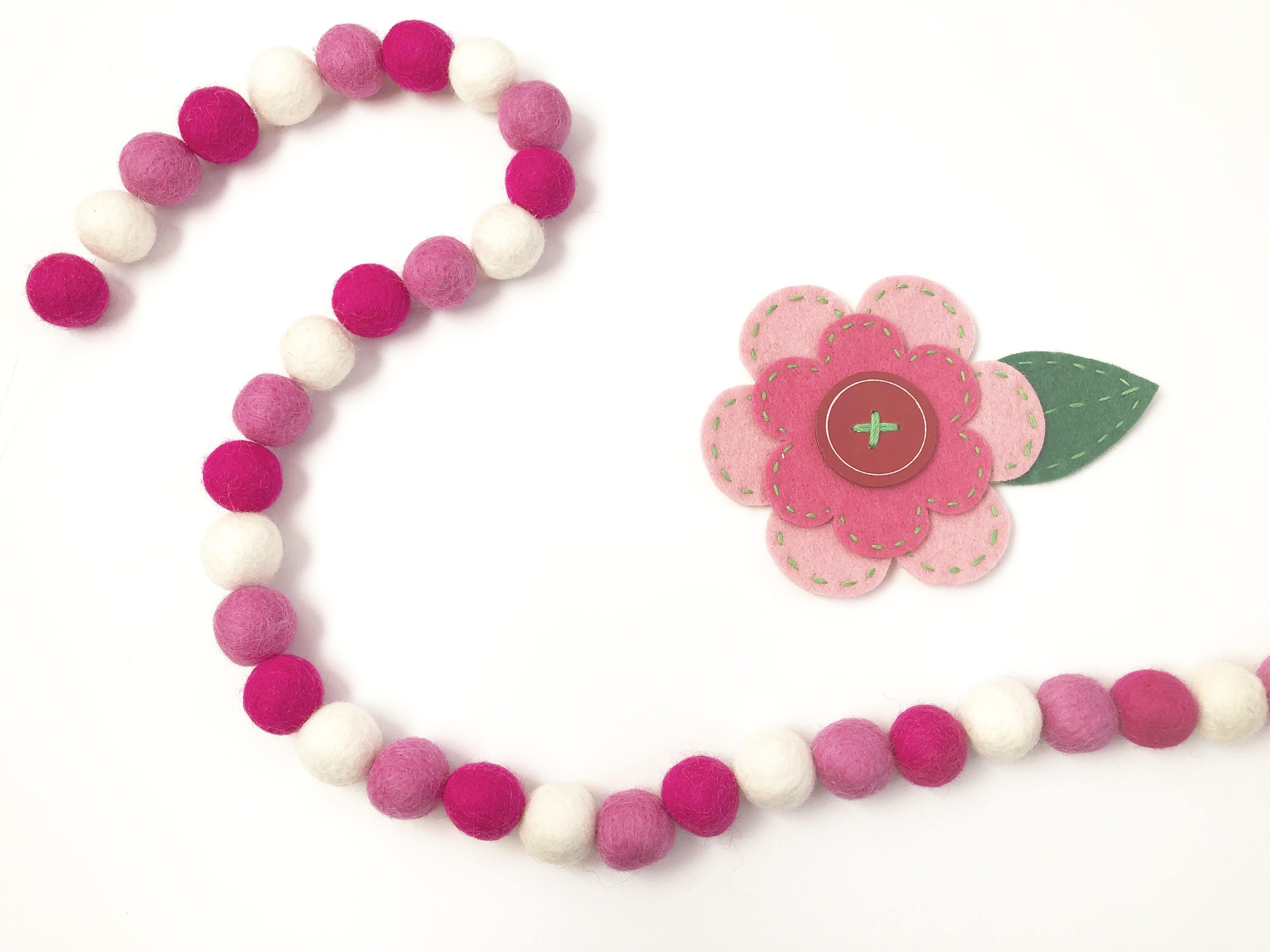 Pink Ombre Garland - Elegant Gradient Party Decor for Weddings, Baby Showers & Home Decor