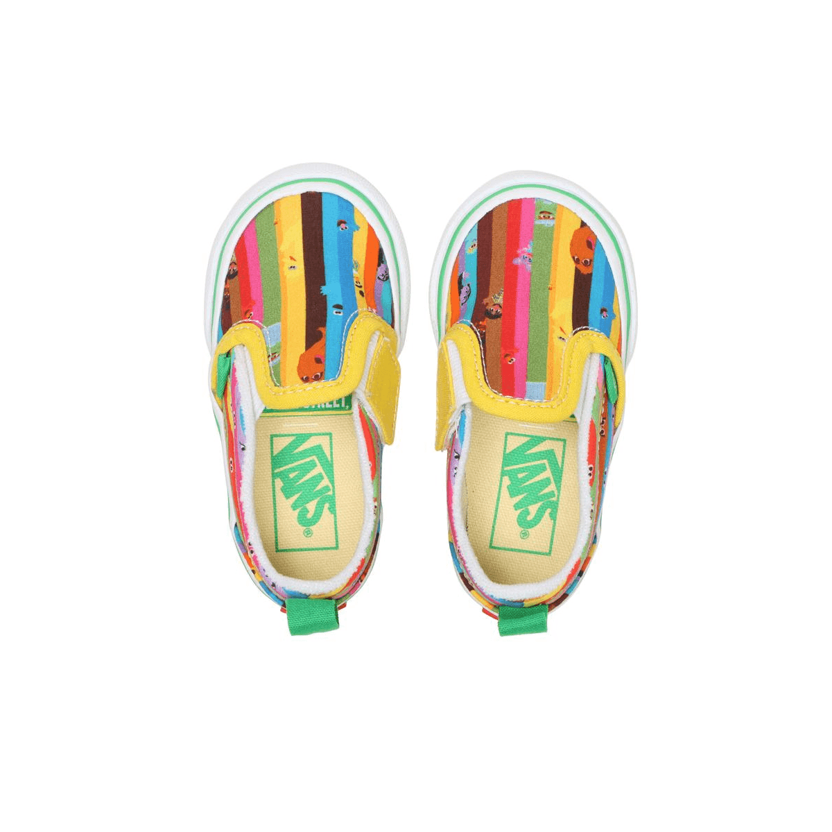 Sesame Street Toddler's Slip-On Sneakers - Multi-Color | Comfortable Kids Shoes for Playtime, School & Everyday Wear