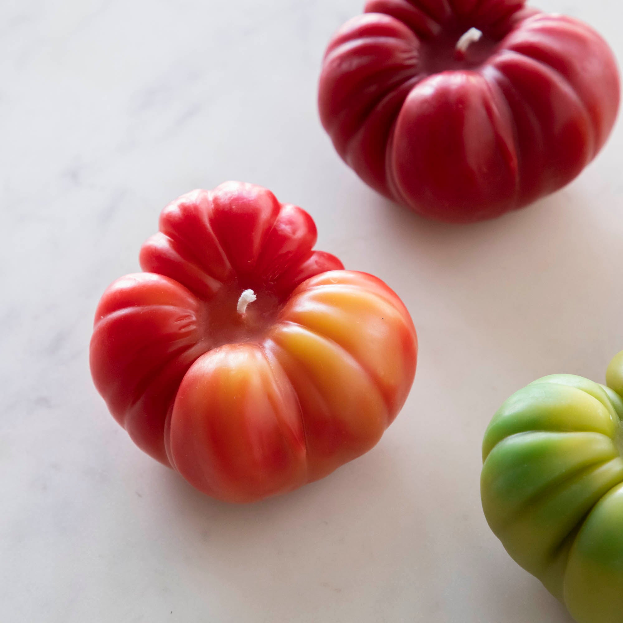 Organic Heirloom Tomato Scented Beeswax Candles - Handmade, Natural, Non-Toxic for Home, Kitchen & Romantic Dinner Ambiance