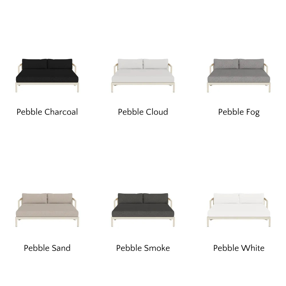 Breeze XL Daybed - Modern Outdoor Patio Lounger with Cushion, Waterproof & UV Resistant - Perfect for Poolside, Garden, or Backyard Relaxation