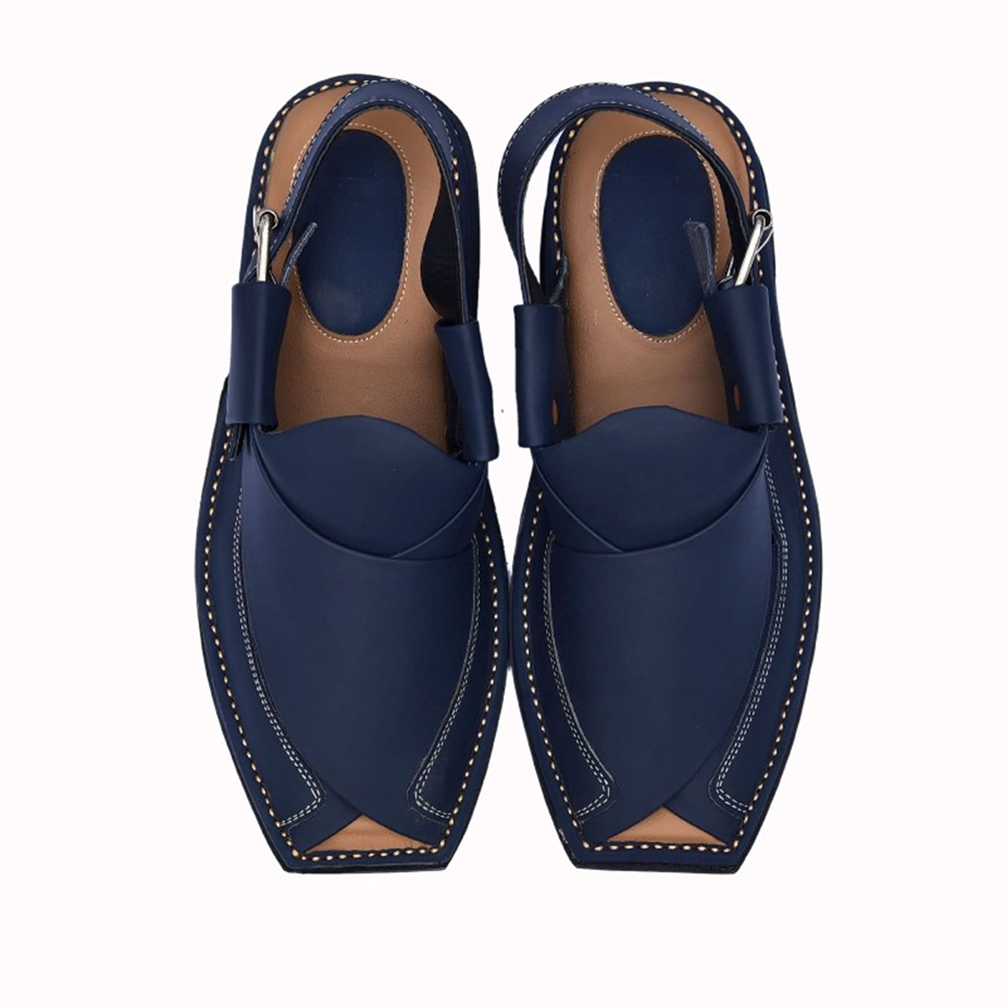 Men's Comfortable Double Sole Cowhide Leather Sandals - Traditional Summer Style for Casual Outings, Beach Walks & Vacation Wear